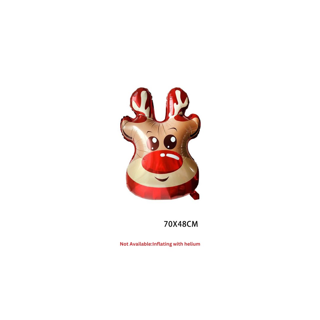 Reindeer head portrait Balloon - PARTY LOOP