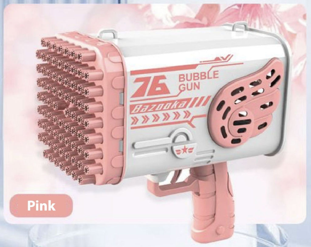 76 Hole Bazooka Bubble Gun (Automatic Bubble Machine) - PARTY LOOP