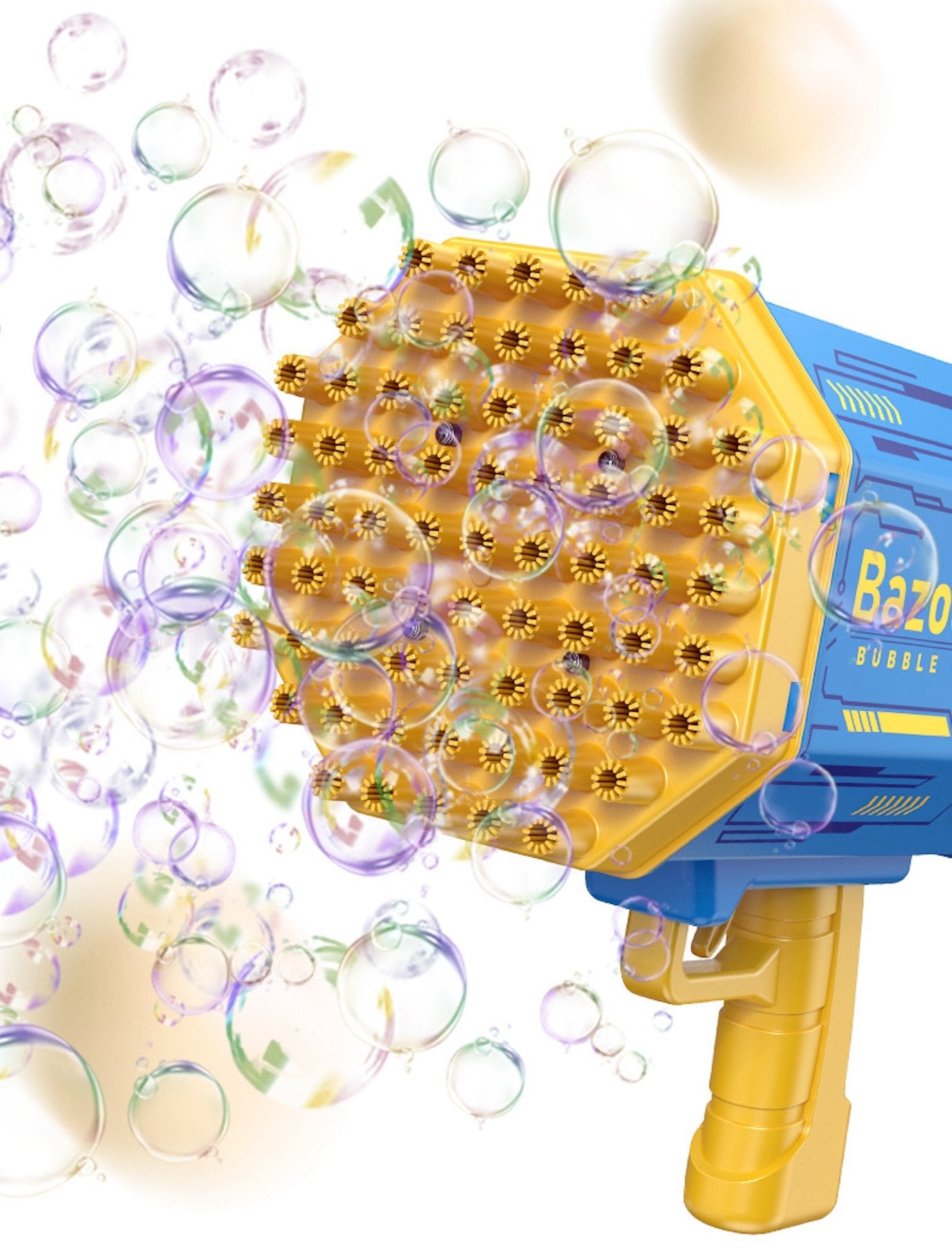 76 Hole Bazooka Bubble Gun (Automatic Bubble Machine) - PARTY LOOP