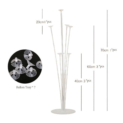 Balloon Display Transparent Stand (Stand Only) - PARTY LOOP