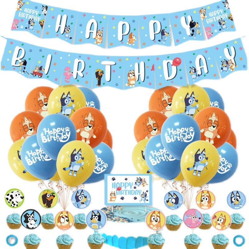 Bluey Pull Flag Party Pack - PARTY LOOP