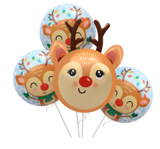 Christmas Reindeer Balloon Set - PARTY LOOP