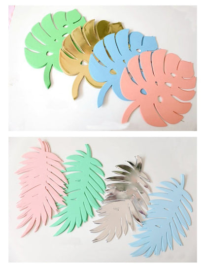 Decorative Palm/ Turtle Leaves (8pcs/pack) - PARTY LOOP