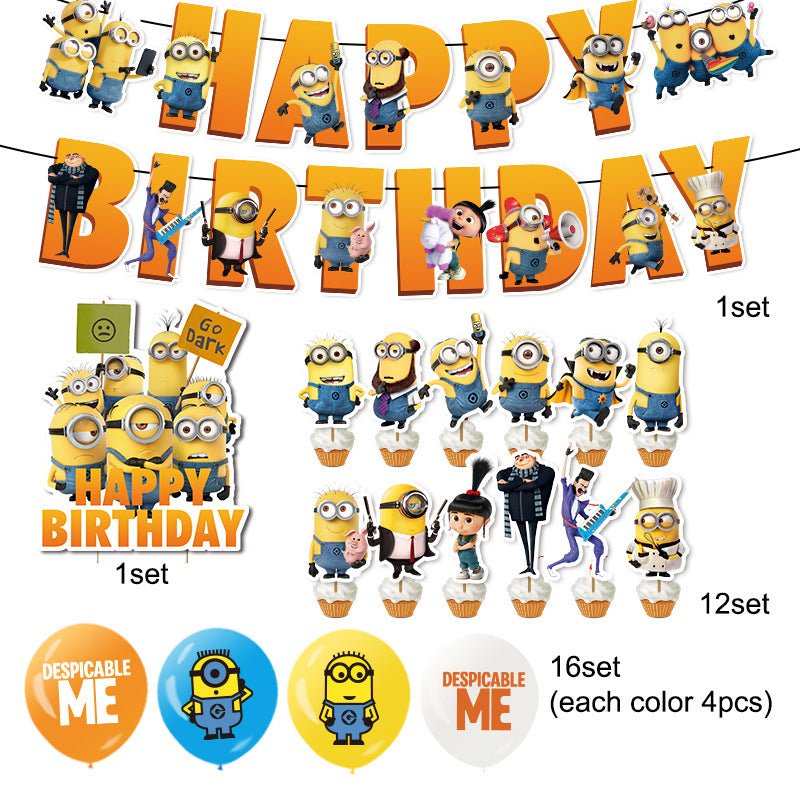 Despicable Me Pull Flag Party Pack - PARTY LOOP