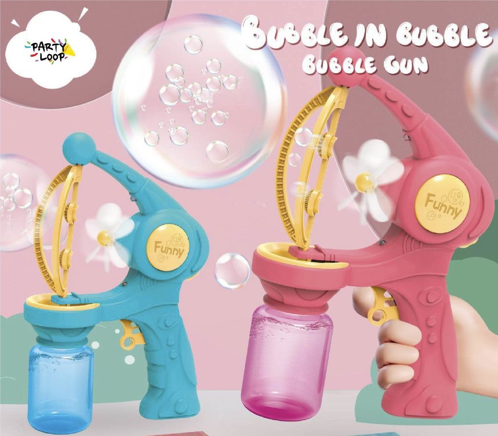 Electric Bubble Gun - (Bubble in Bubble) - PARTY LOOP