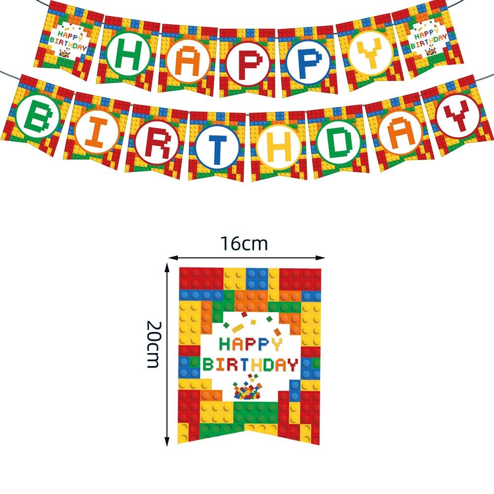 Lego Block Pull Flag Party Pack - PARTY LOOP