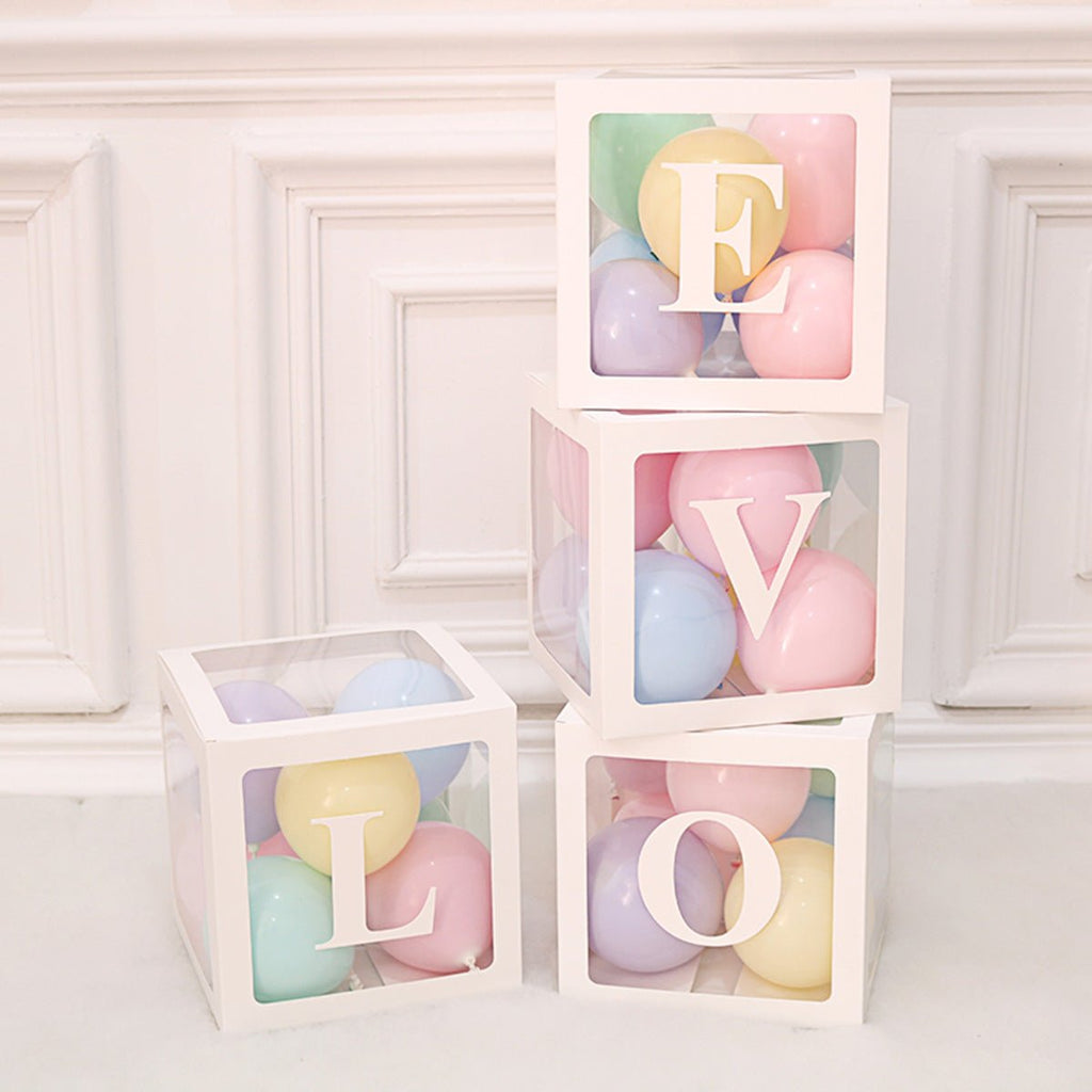 “LOVE" Transparent Balloon Display Box - PARTY LOOP