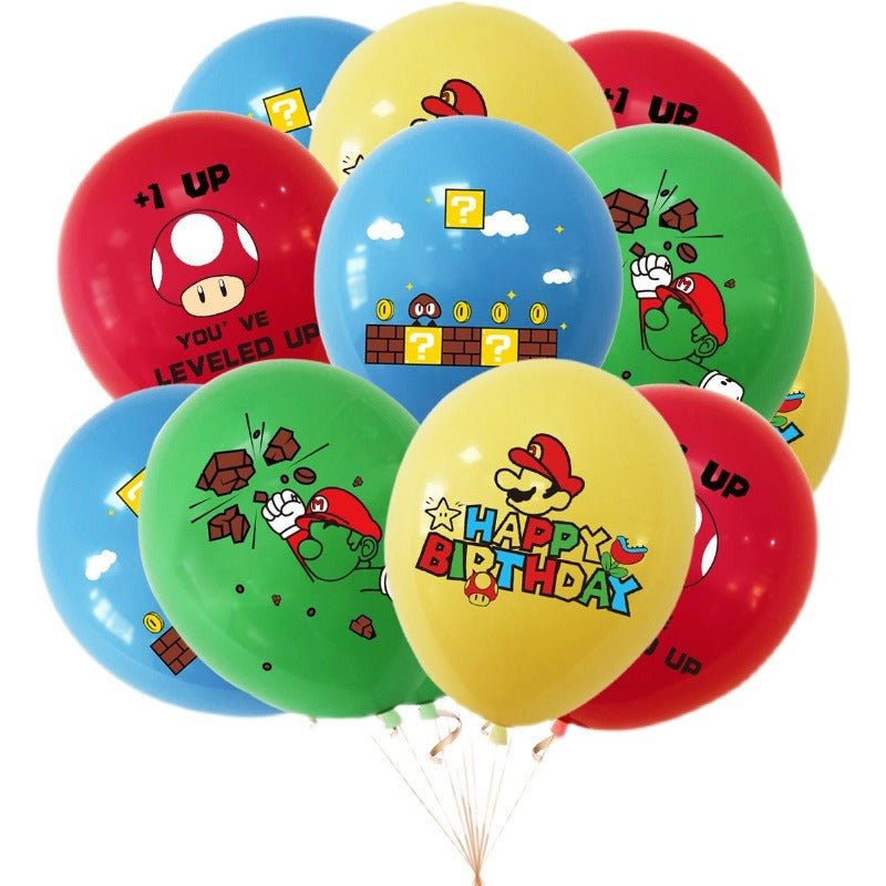 Mario World Pull Flag Balloon Pack - PARTY LOOP