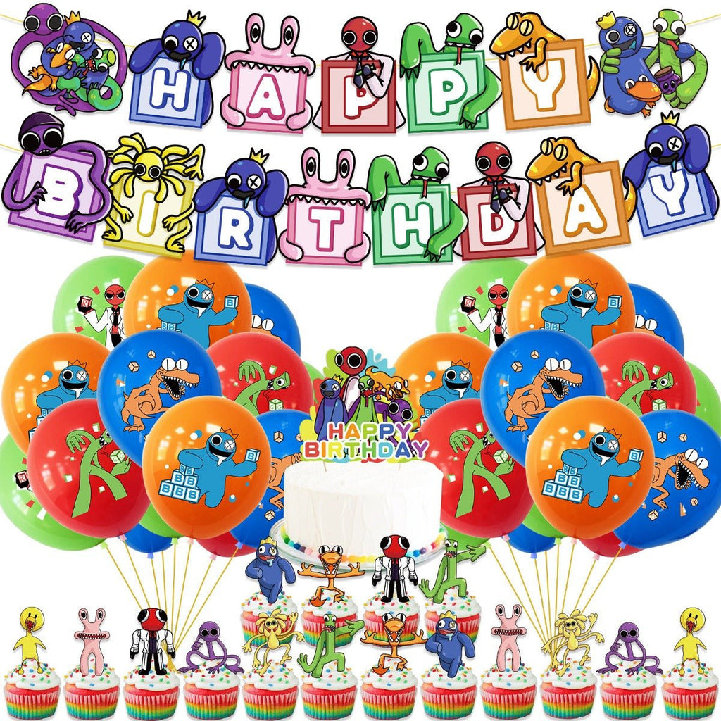 Rainbow Friends Pull Flag Balloon Pack - PARTY LOOP
