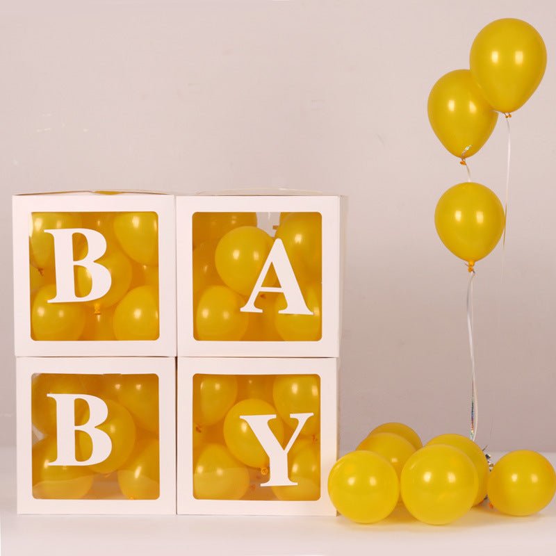 Silver Balloon Display Box （No Letters） - PARTY LOOP