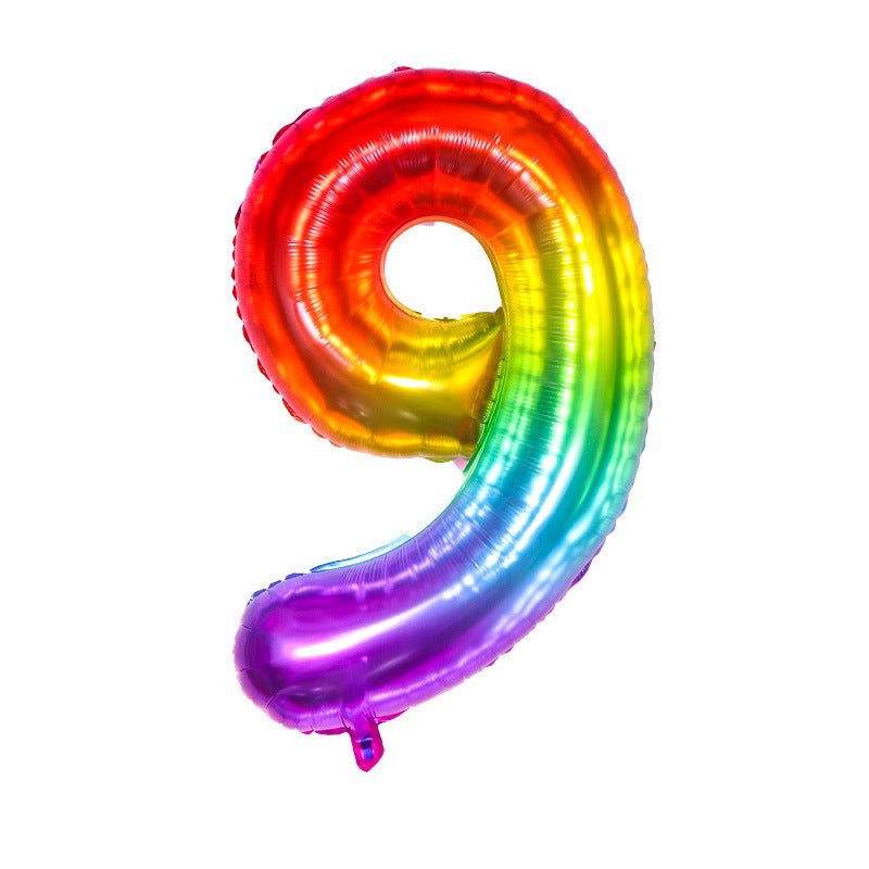 Single Sided Jelly Colour Number Balloon - PARTY LOOP
