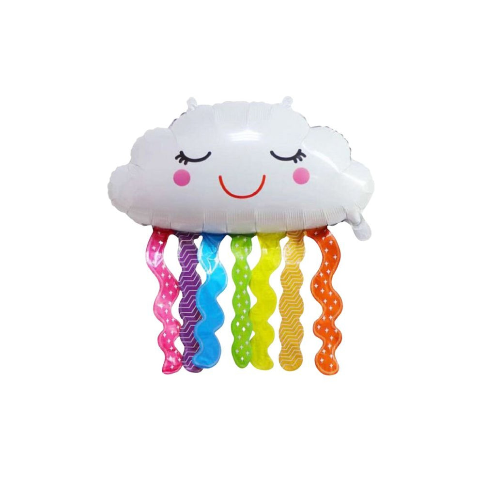 Smile cloud with rainbow bars Decorative Balloons - PARTY LOOP