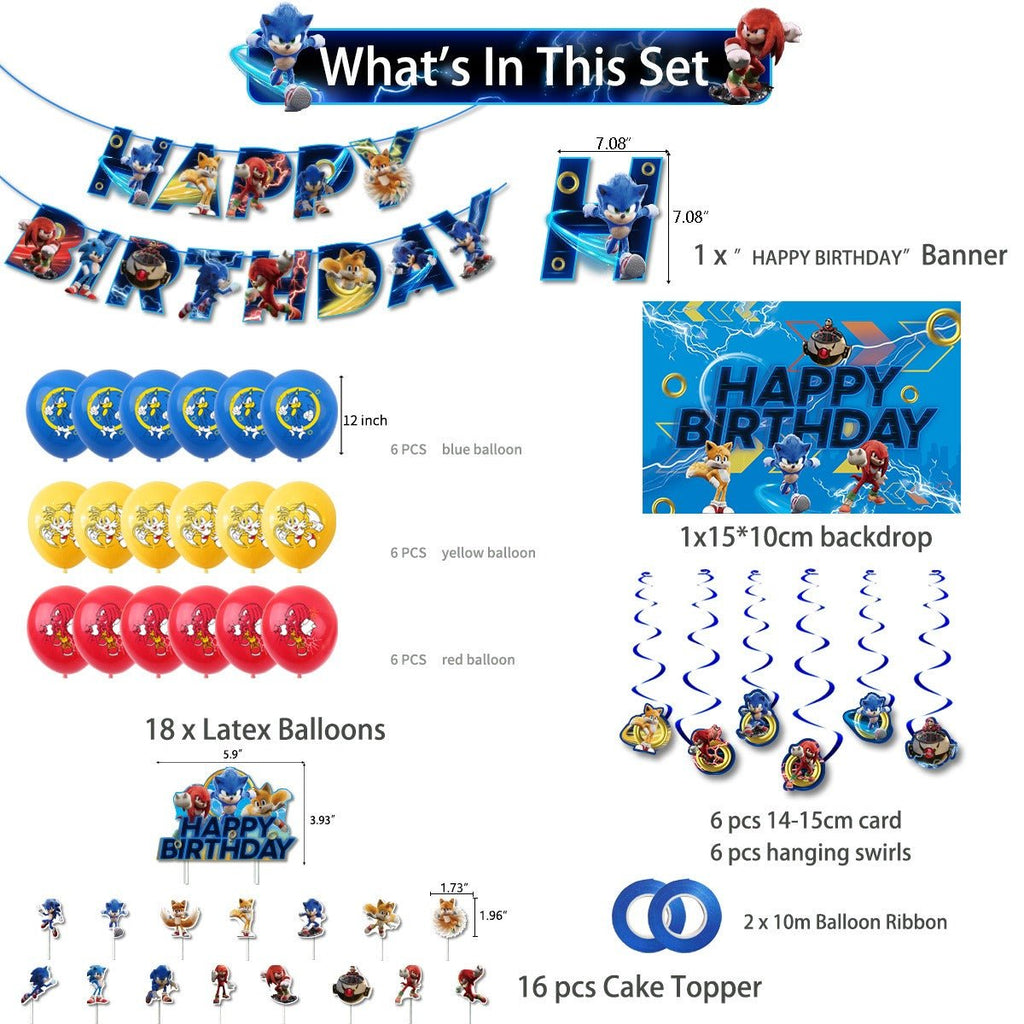 Sonic the Hedgehog Party Pack - PARTY LOOP