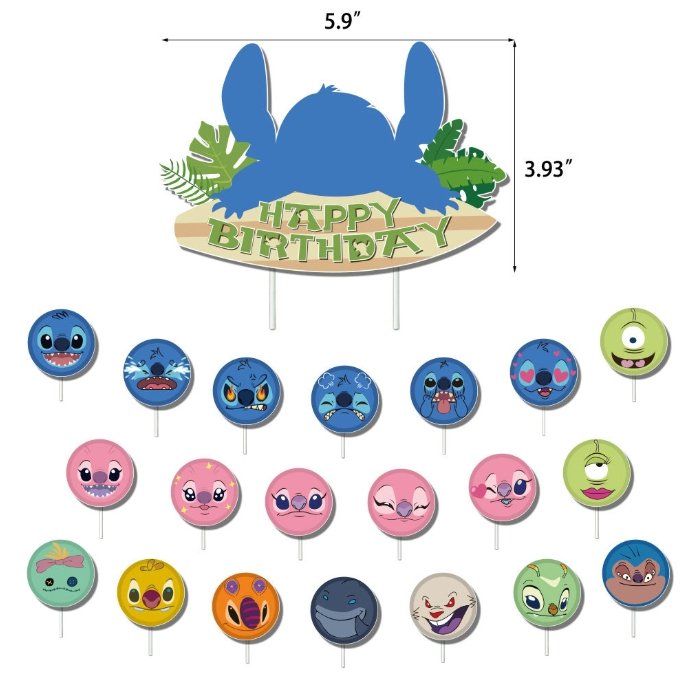 Stitch in Hawaii Pull Flag Balloon Pack - PARTY LOOP