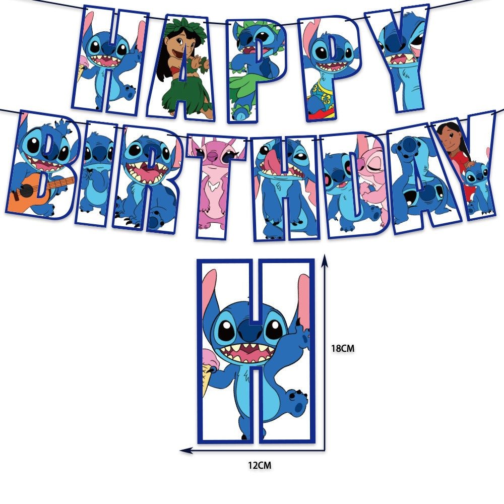 Stitch Pull Flag Balloon Pack - PARTY LOOP