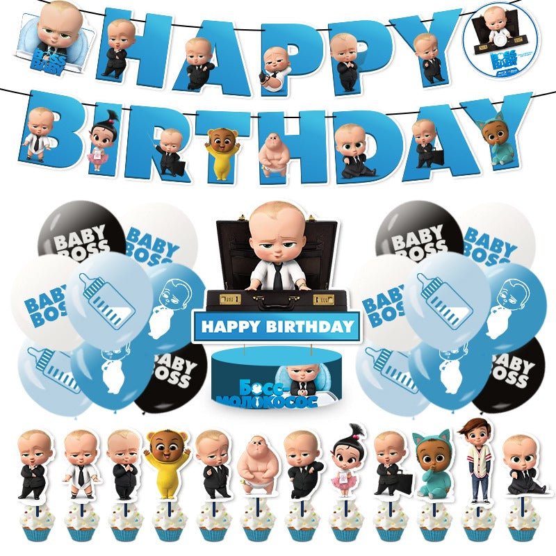 The Boss Baby Pull Flag Balloon Pack - PARTY LOOP