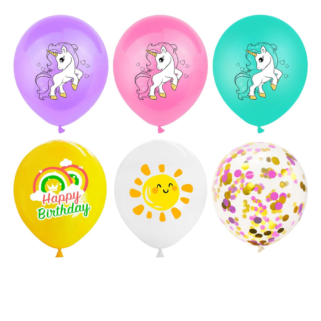 The Fantasy Unicorn Pull Flag Balloon Pack - PARTY LOOP