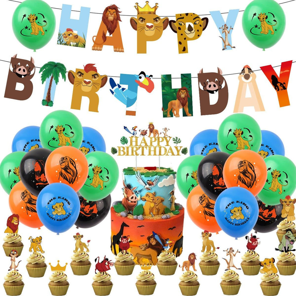 The Lion King Pull Flag Balloon Pack - PARTY LOOP
