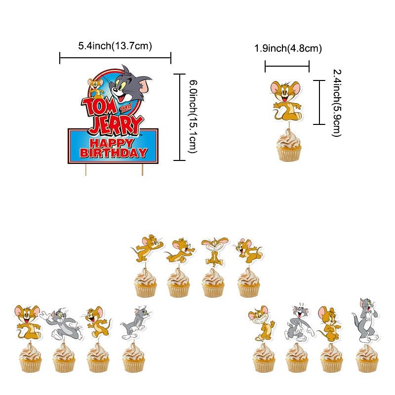 Tom and Jerry Pull Flag Party Pack - PARTY LOOP